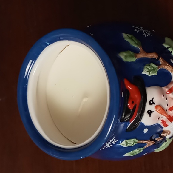 Tee Time Imports LTD Snowman Jar Unscented Candle - Picture 3 of 4